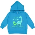 thumbnail image 2 of Inktastic I Love My Auntie-saurus Cute Brontosaurus Family Toddler Hoodie, 2 of 4