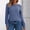 Blue # Womens shirts, variant on Womens Long Sleeve Tops Ripped Crew Neck Pullover Casual Blouses Plain Button,Casual Shirts for Ladies
