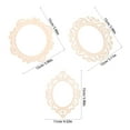 thumbnail image 2 of TABLZONE 15-Piece Rustic Wood Hanging Ornaments with Rope for Christmas Tree Decoration and Holiday Home Decor, 2 of 7