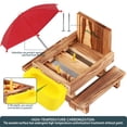 thumbnail image 2 of Comedero de madera para ardillas MIXXIDEA con cuenco de agua y paraguas, 2 of 7