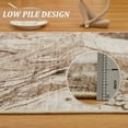 thumbnail image 4 of 5'x7' Boho Vintage Area Rug – Soft Modern Abstract Design, Machine Washable Non-Slip Carpet for Living Room, Farmhouse, Kids Room & Dining Room Caramel, 4 of 7