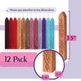 thumbnail image 5 of Chok Sealing Wax Sticks 12 Pack Assorted Colors, Sealing Wax Sticks, Wax Sticks for Stamp Seals, Wax for Stamp Seals, Sealing Wax, 5 of 6