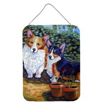 Carolines Treasures 7094DS1216 Cardigan and Pembroke Corgi Wall or Door Hanging Prints 12x16 multicolor