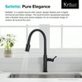 thumbnail image 3 of Kraus Sellette™ Single Handle Pull Down Kitchen Faucet with Deck Plate and Soap Dispenser in Oil Rubbed Bronze Finish, 3 of 13