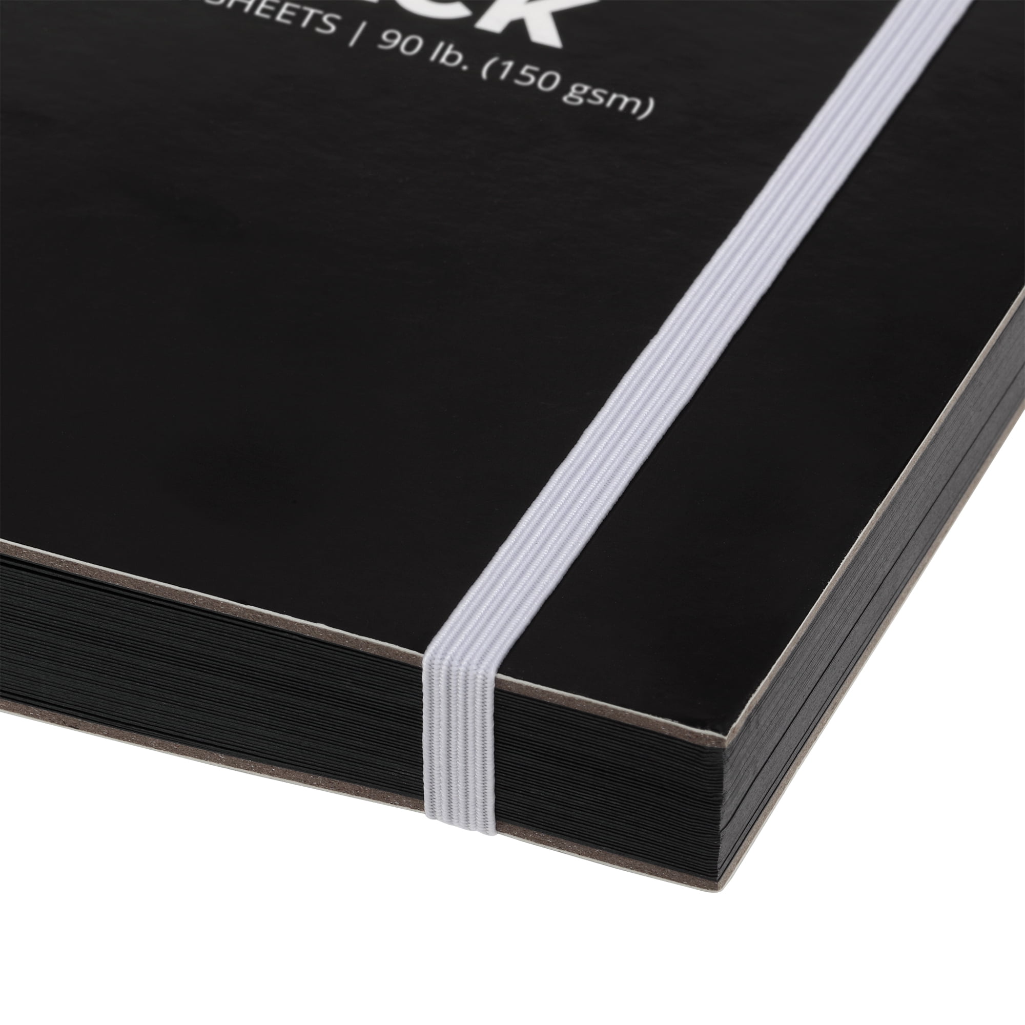 SoHo Urban Artist Brick Sketchbook Journals for Sketching, Drawing, Colored Pencils, Graphite, and more - Black Set of 2 - 5.5"x5.5" & 5.5"x8.5" (150 GSM, 80 Sheets)