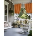 thumbnail image 4 of nqOlkjepod Outdoor Curtains for Patio Waterproof, Grey Chevron Outdoor Privacy Panels Grommet, Geometric Orange Print Wavy Striped White Blackout Outside Curtains for Porch/Cabana 54"x95", 2 Panels, 4 of 8