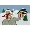 thumbnail image 2 of White, Betz 14x11 White Modern Wood Framed Museum Art Print Titled - Holiday Gingerbread Man, 2 of 4