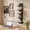 5-Tier Black, variant on 5-Tier White Vertical Floating Wall Shelf Unit, Heavy-Duty Load Bearing Wall Mount Storage Organizer for Bedroom, Living Room, Home Decor & Bathroom Shoe Storage