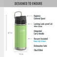 thumbnail image 3 of Thermos ICON Series Kid's Stainless Steel Spout Water Bottle, Lime, 18oz, 3 of 6