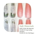 thumbnail image 2 of Fofosbeauty 24PCS Press on Fake Nails, Extra Long Coffin False Nails, Pink Glass, 2 of 9