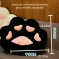 thumbnail image 6 of Cat Paw Pillow Seat Cushion Stuffed Plush Sofa Indoor Mattress Lazy Waist Support Winter Chair Pad for Office Home Decor White, 6 of 10