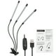 thumbnail image 1 of Lámpara LED flexible de 3 tubos USB de 30 W para cultivo de plantas de espectro completo con clip para plantas de interior, 1 of 14