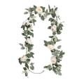 thumbnail image 2 of Guirnalda de artificial, enredaderas colgantes decorativas de vegetación para fiesta de puerta dentera del boda , crema perfecl Flores Vides, 2 of 8