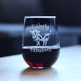 thumbnail image 2 of Bevvee Stemless Wine Glass 17 oz Udderly Fabulous Gifts for Cow Lovers Wine Glasses, 2 of 4