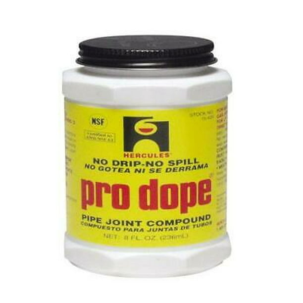 2pk Hercules Pro Dope 15420 Pipe Joint Compound, 8 Oz, Gray