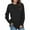 Black---womens shirts long sleeve, variant on Aboser Womens Casual Long Sleeve Shirts Trendy Crew Neck Shirt Tops Loose Fit Plain Tshirts Comfortable Soft Classic Shirts Solid Color Pullover Top Black L