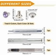 thumbnail image 2 of 200 Sets Rhinestone Rivets Brass Crystal Rivets Studs with Pieces Setting Tool Kit Colorful Rivets for Leather Craft DIY Making, 2 of 6