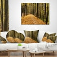 thumbnail image 3 of Designart Dense Autumn Forest Woods - Modern Forest Throw Pillow - 16x16, 3 of 4