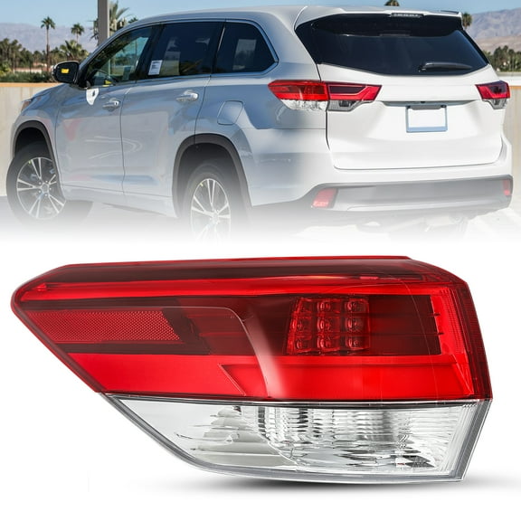 For 2017 2018 2019 Toyota Highlander LED Tail Light Outer Lamps
