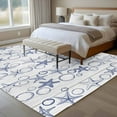 thumbnail image 4 of Navy Blue Coastal Area Rugs 6'x9', Washable Small Throw Rugs for Kitchen Dining room, Starfish Nautical Ocean Sea Wooden Indoor Outdoor Rug Non-Slip Low Pile Carpet Runner Reversible Floor Mats, 4 of 8