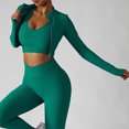 thumbnail image 2 of Zip Up Workout Jacket,Womens Workout Jacket Quick Cropped Workout Jacket Women Gym Jacket Superior Craftsmanship, 2 of 5