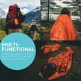 thumbnail image 3 of FosPower Emergency Survival Shelter & Sleeping Bag Bivy Sack [4 Packs] Ultralight Mylar Thermal Blanket, Portable Waterproof Tent with Survival Whistle for Outdoor Camping, Hiking, Bivvy Tent, Shelter, 3 of 8