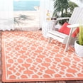 thumbnail image 2 of Safavieh Courtyard Carlos Oriental Indoor/Outdoor Area Rug, Terracotta/Beige, 5'3" x 7'7", 2 of 10