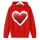 thumbnail image 4 of Sudadera con capucha y estampado de corazón de San Valentín, sudadera de manga larga para niños y niñas, chaqueta para niñas de talla mediana y grande., 4 of 7