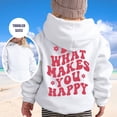 thumbnail image 2 of Vividxx Hoodies For Girls Long Sleeve Soft Sweatshirt Letter Print Kids Cute Pullovers Top Fashion Casual Hoodie For Fall Winter Clothes 7-8 Years, 2 of 5