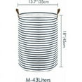 thumbnail image 3 of Cesta de lavandería plegable con revestimiento impermeable, diseño plegable para ahorrar espacio, adecuada para múltiples usos en el armario, la mesa y el escritorio, azul, 3 of 5