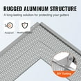 thumbnail image 4 of VEVOR Gutter Guard, 6 inch Width, Aluminum Leaf Filter DIY Gutter Cover, 52 PCS 208 ft Total Length, 0.157'' Hole Diameter & 0.02'' Thick  Fits Any Roof or Gutter Type, 4 of 9