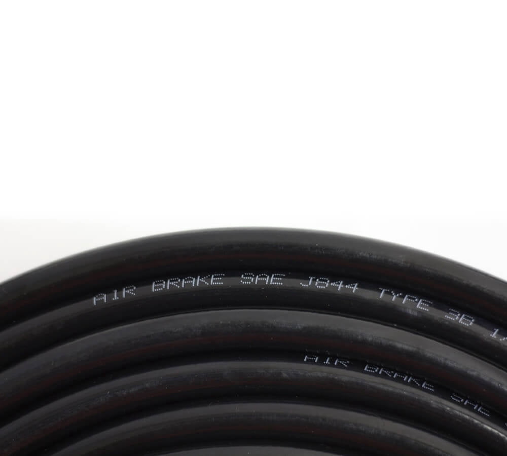3/16" OD x 50' SAE J844 Black Nylon Air Brake Tubing DOT Compliant - Pneumatic Nylon Air Line Hose for Air Brake System