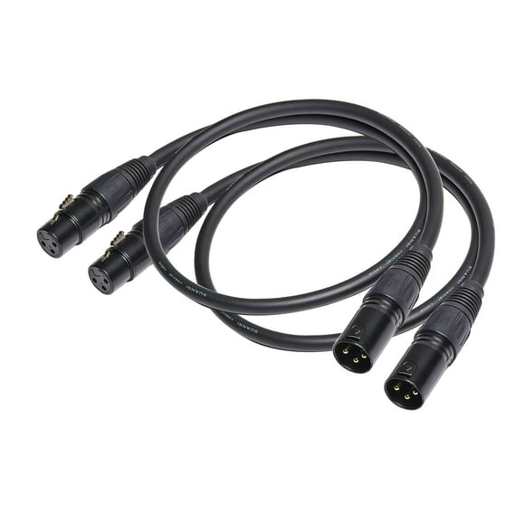 Cable adaptador XLR Suanqi XLR macho a hembra para micrófono balanceado