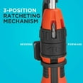 thumbnail image 5 of BLACK+DECKER Ratcheting Screwdriver, 10 Bit (BDHT68000), 5 of 10