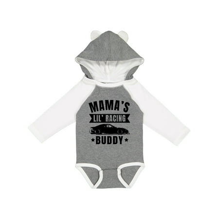 

Inktastic Mamas Lil Racing Buddy Gift Baby Boy or Baby Girl Long Sleeve Bodysuit