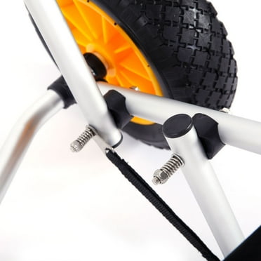Frogued 1.5MM Bend Aluminum Alloy Canoeing Trailer Cart Silver