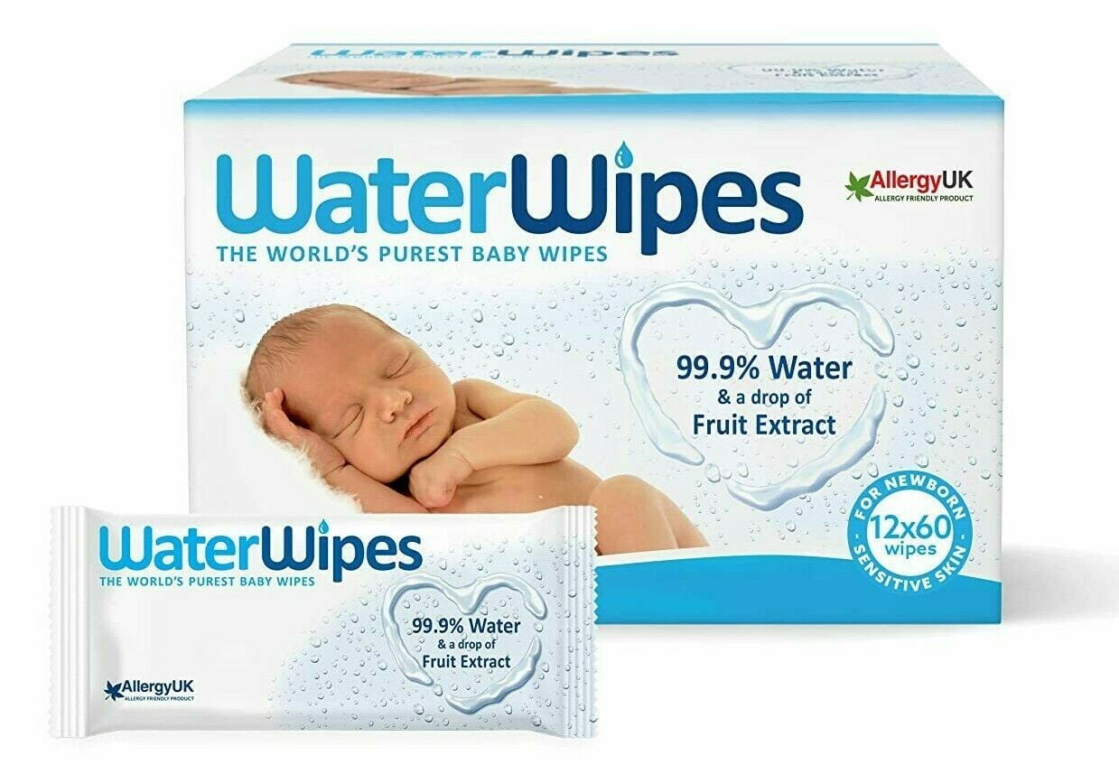WaterWipes Super Value Box - Pack of 12, Total 720 Wipes