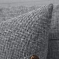 thumbnail image 2 of Set Of 2 Decorative Linen Throw Pillow Covers Cushion Case Triple Button Vintage Farmhouse Pillowcase For Couch Sofa Bed, 2 of 6