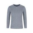 thumbnail image 6 of ZRGHAOYLQ Chunky Knit V Neck Sweater Men Big and Tall Long sleeve Shirts Plus Size Sweater Shirt Tops Casual Solid Color Pullovers, 6 of 9