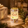 thumbnail image 4 of AZXY Gift Box Snow Globe Christmas Lights, Indoor Tabletop Décor, Christmas Decorations Indoor, Glowing Swirling Snow Lantern, Seasonal Christmas Decor for Shelf Desktop Indoor Tabletop Decor, 4 of 7