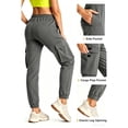 thumbnail image 5 of SPECIAL MAGIC Women's Cargo Sweatpants with 4 Pockets Cotton Jogger Pants Elastic Waist Athletic Lounge Pants for Running Yoga Gym, 5 of 7
