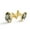 Color 4, variant on Men's Classic Stainless Steel, Palm Leaves Pineapples Pattern Cufflinks Business Wedding Shirts, Golden