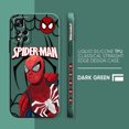 thumbnail image 3 of Case For Redmi Note 12 11 11T 11R 11E 9 9S 8 7 7S PRO PLUS 4G 5G Colour Simple Liquid silicone Case Marvel's Hero Spider-Man, 3 of 5