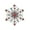 Pink, variant on Stylish Snowflake Crystal Brooch Lightweight Alloy Lapel Pin Secure Fastening Design For Outfit Decoration