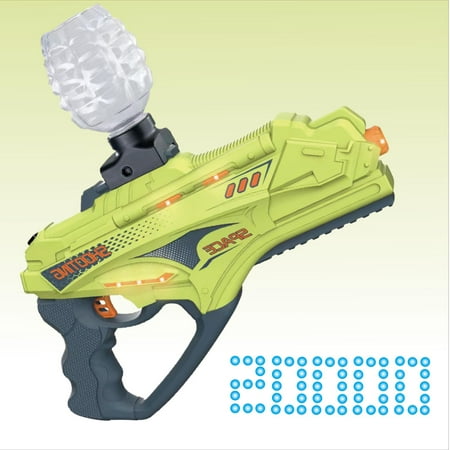 Electric Gel Ball Blaster - Rechargeable, Rapid-Fire, Tactical Splatter Ball Gun with 20,000 High-Quality Water Beads and 10 Soft Bullets