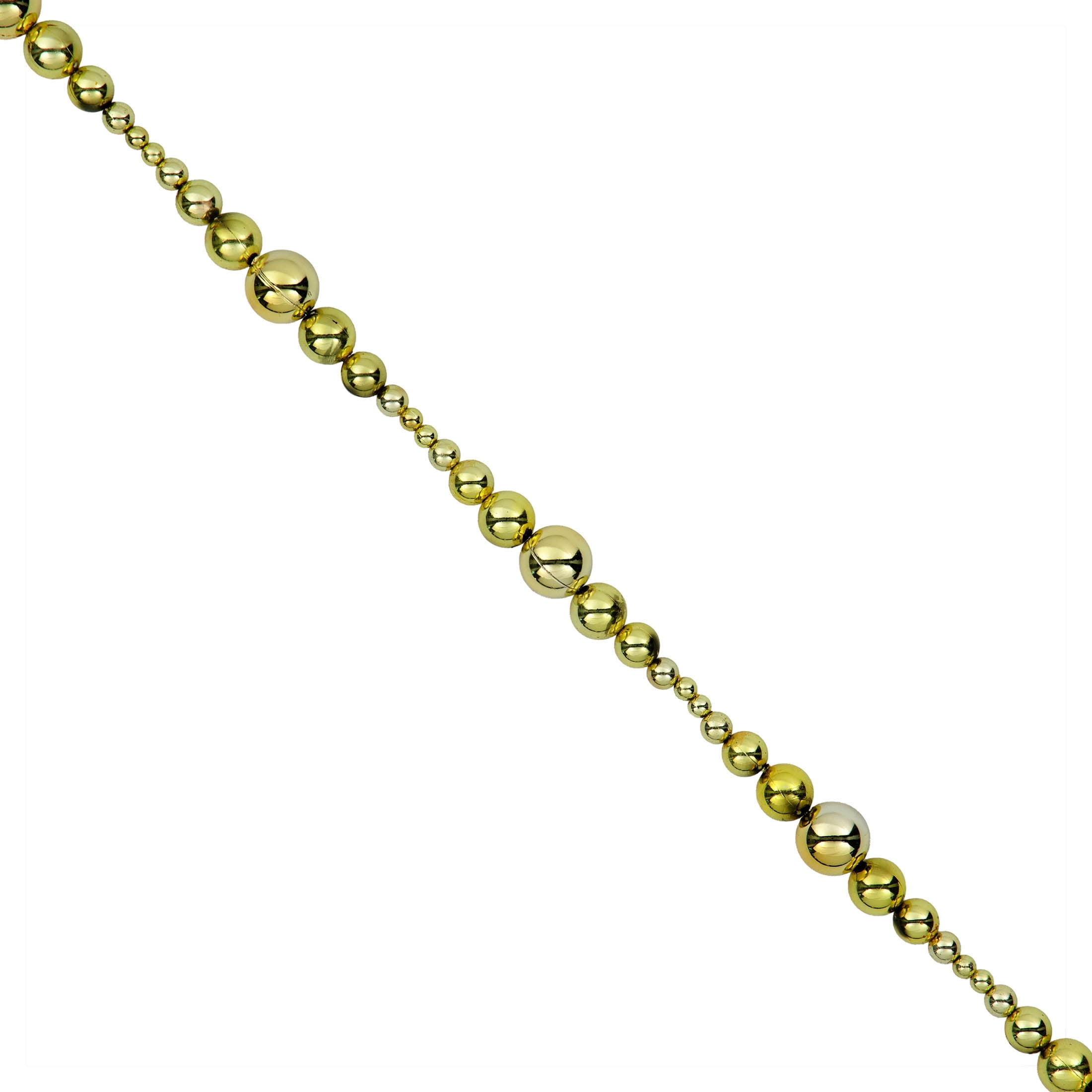 Plastic Bead Christmas Garland, Gold, 6', by Holiday Time