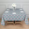 thumbnail image 3 of Checkered Unicorn Cat Pattern Square Tablecloth,Waterproof Square Table Cover,Wipeable Spillproof Washable Table Cover for Home Kitchen Party Decor 52"x52"(132x132cm), 3 of 6