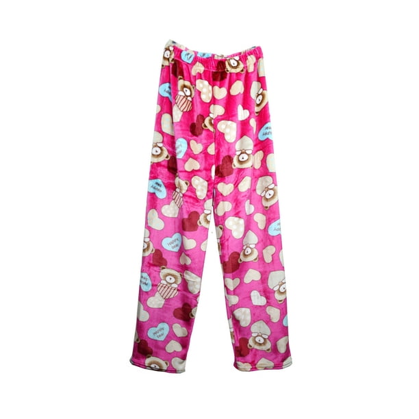 soft plush pajama bottoms