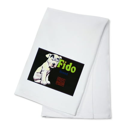 - Orosi, California - Fido Brand Dog Citrus - Vintage Label (100% Cotton Kitchen Towel)