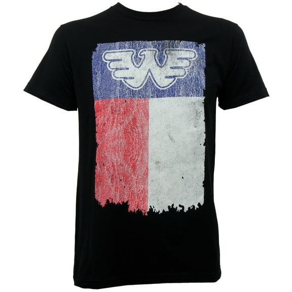Waylon Jennings Men's Texas State Flag Slim-Fit T-Shirt Black 3XL